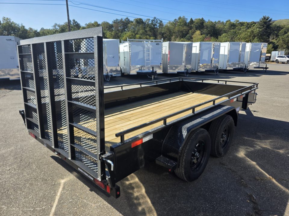 New 2027 Sure-Trac 7X14 7K - STEEL HIGH SIDES Utility Trailer