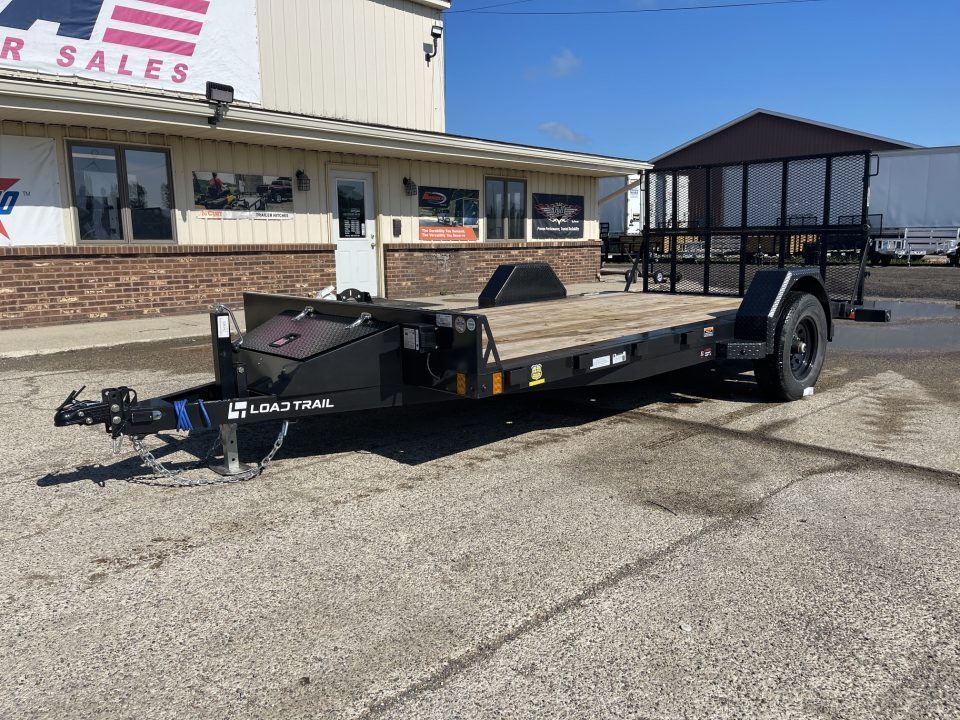New 2026 Load Trail 83x14 SxS 5k w/Dove Tail Utility Trailer