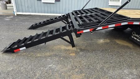 New Quality Trailers Pro-H Flatbed Trailer 25,000 GVWR / 25' / Pop-Up Dove Tail