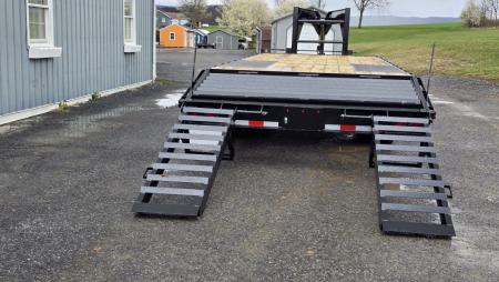 New Quality Trailers Pro-H Flatbed Trailer 25,000 GVWR / 25' / Pop-Up Dove Tail