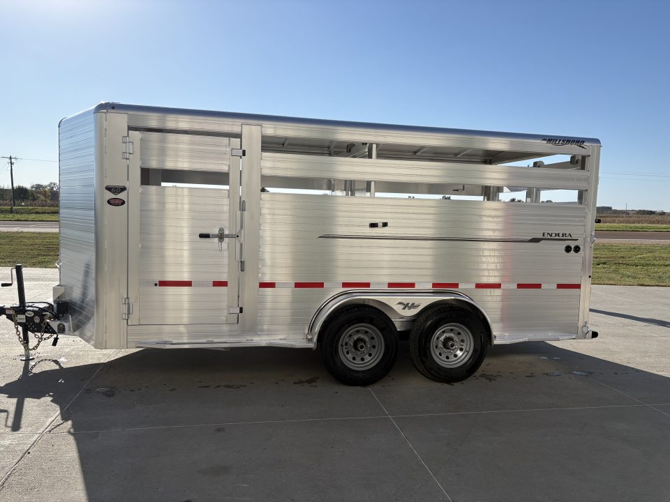 New 2027 Hillsboro 7x16 Livestock Trailer Stock / Stock Combo Trailer