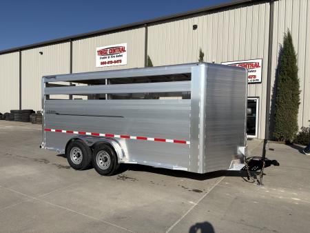 New 2027 Hillsboro 7x16 Livestock Trailer Stock / Stock Combo Trailer