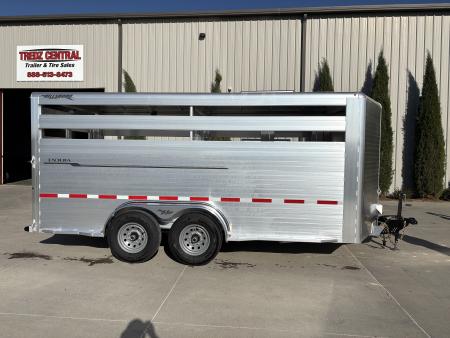 New 2027 Hillsboro 7x16 Livestock Trailer Stock / Stock Combo Trailer