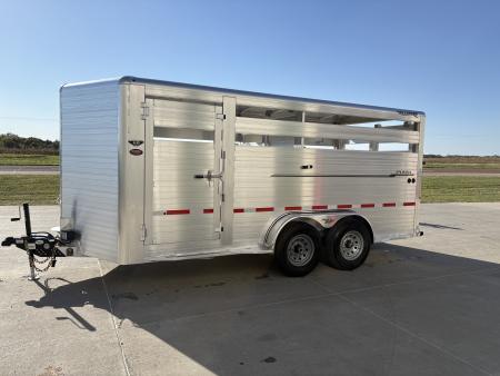 New 2027 Hillsboro 7x16 Livestock Trailer Stock / Stock Combo Trailer