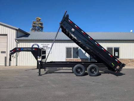 New 2027 Load Trail GZ 96x16x18 Telescopic GN Dump Fold Sides 14K 7 Ga.