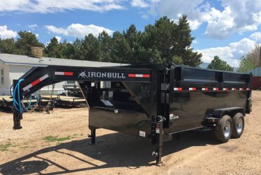 New 2024 Iron Bull Trailers 7X16-14.9K Gooseneck Dump With 48" Sides