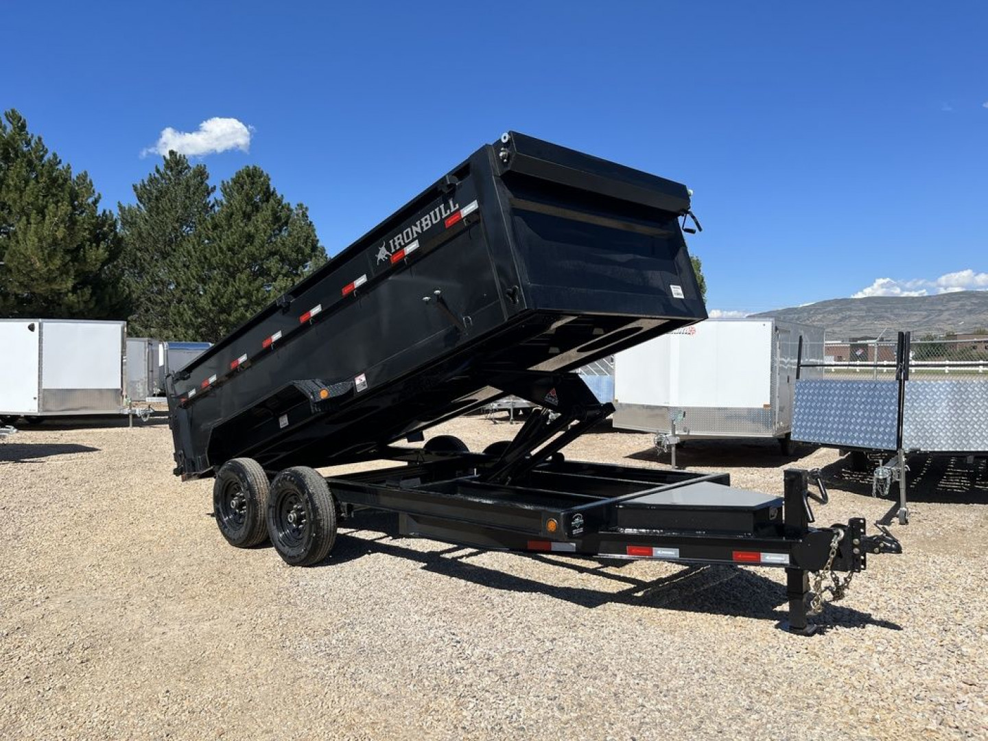New 2023 Iron Bull Trailers 7X16 14K 36" Dump Trailer