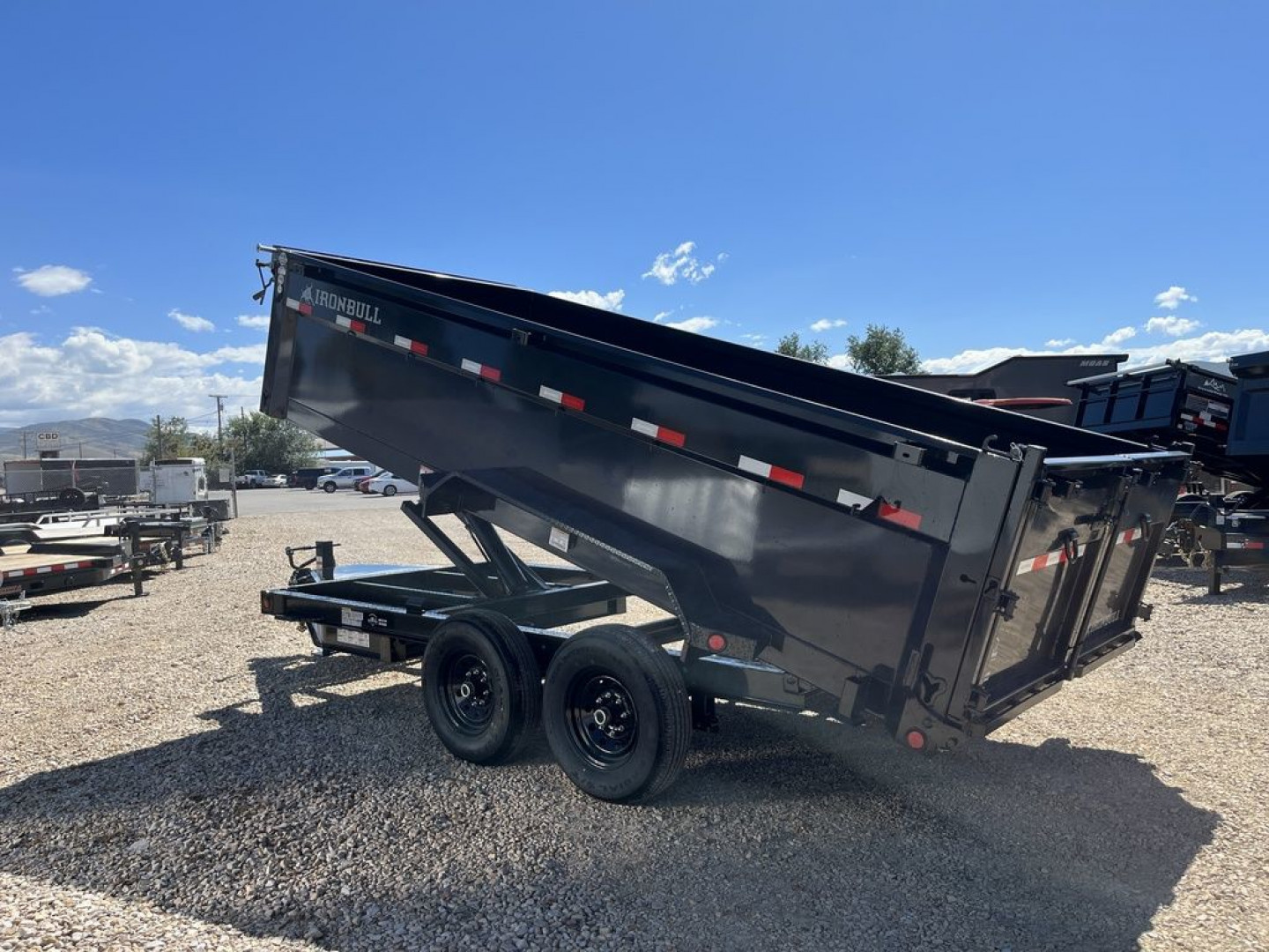 New 2023 Iron Bull Trailers 7X16 14K 36" Dump Trailer