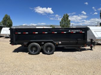 New 2023 Iron Bull Trailers 7X16 14K 36" Dump Trailer