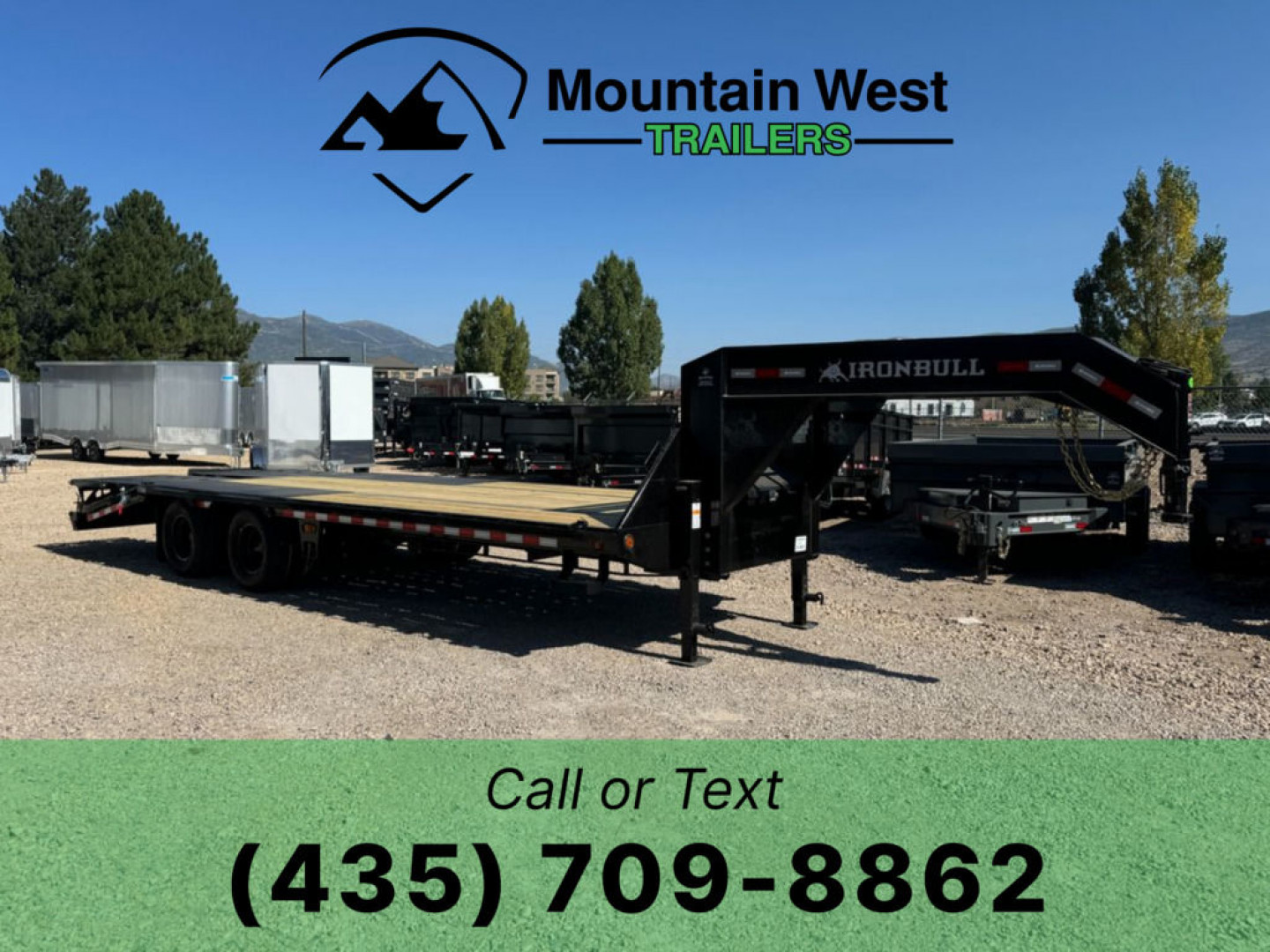 New 2026 Iron Bull Trailers 8.5X25-25.9K Flatbed Low Pro Gooseneck Trailer