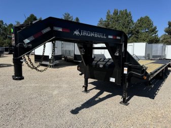 New 2026 Iron Bull Trailers 8.5X25-25.9K Flatbed Low Pro Gooseneck Trailer