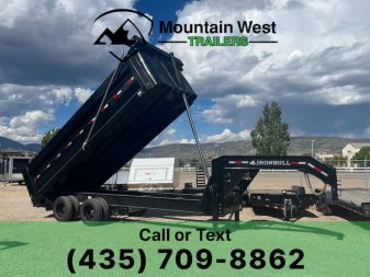 New 2023 Iron Bull Trailers 8.5X20-24.9K Deck Over Gooseneck Dump Trailer