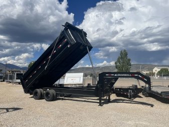 New 2023 Iron Bull Trailers 8.5X20-24.9K Deck Over Gooseneck Dump Trailer