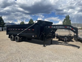 New 2023 Iron Bull Trailers 8.5X20-24.9K Deck Over Gooseneck Dump Trailer