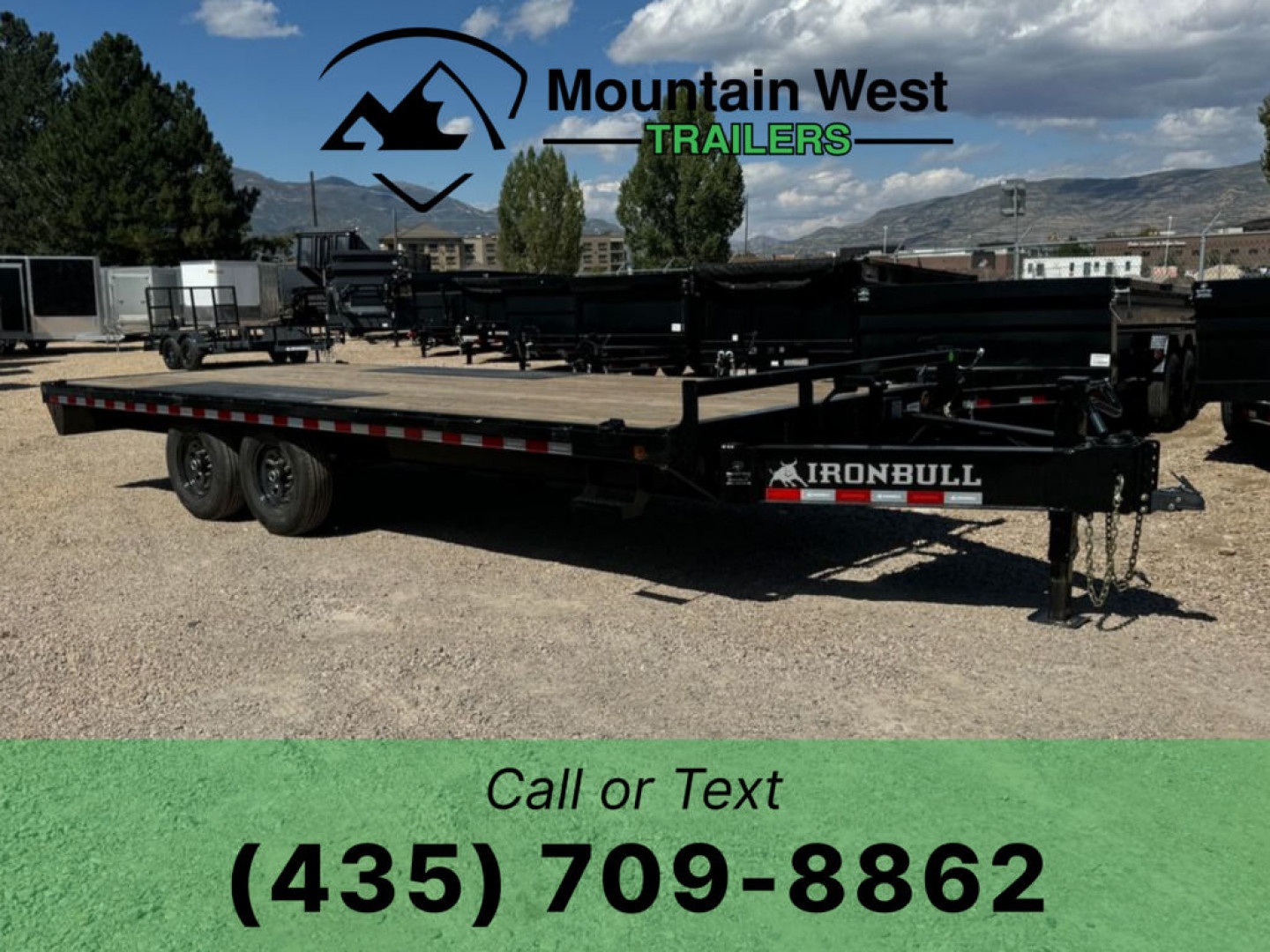 New 2025 Iron Bull Trailers 8.5X20-14.9K Deck Over Equipment Hauler