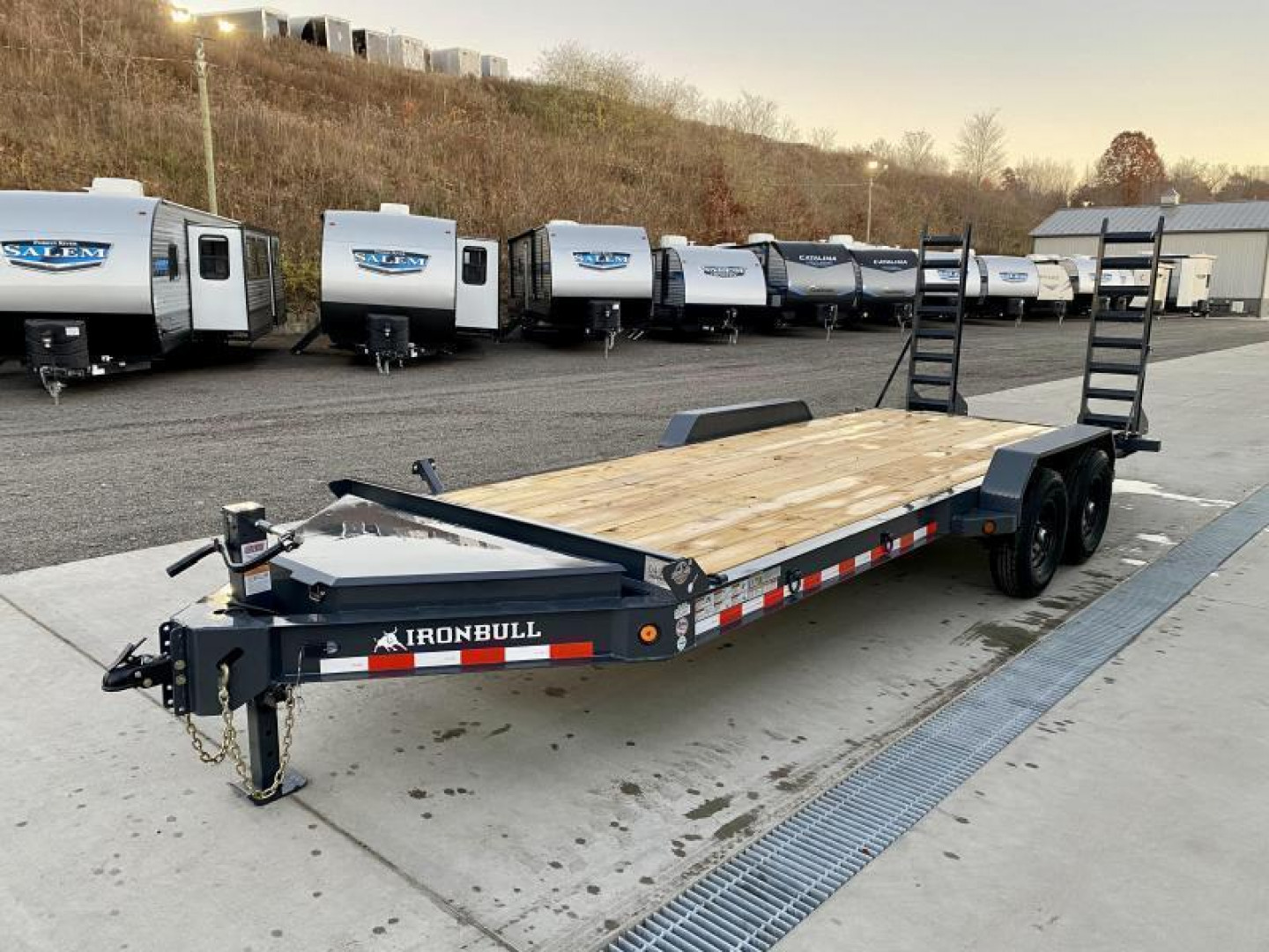 New 2024 Iron Bull 7x20' Equipment Trailer 14000# GVW * 8" I-BEAM FRAME * OVERSIZE TOOLBOX * LONGER 6' RAMPS * DEXTER AXLES * HD COUPLER