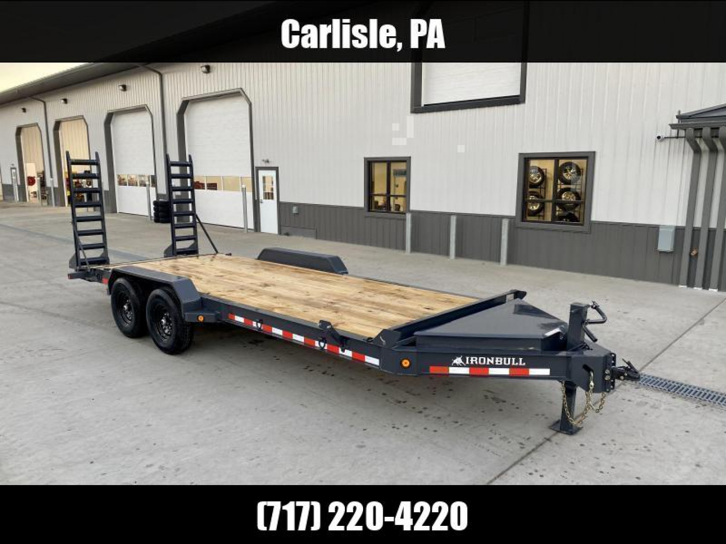 New 2024 Iron Bull 7x20' Equipment Trailer 14000# GVW * 8" I-BEAM FRAME * OVERSIZE TOOLBOX * LONGER 6' RAMPS * DEXTER AXLES * HD COUPLER