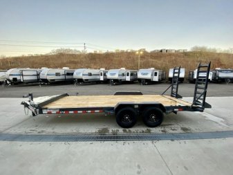 New 2024 Iron Bull 7x20' Equipment Trailer 14000# GVW * 8" I-BEAM FRAME * OVERSIZE TOOLBOX * LONGER 6' RAMPS * DEXTER AXLES * HD COUPLER
