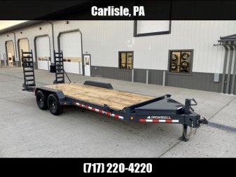 New 2024 Iron Bull 7x20' Equipment Trailer 14000# GVW * 8  I-BEAM FRAME * OVERSIZE TOOLBOX * LONGER 6' RAMPS * DEXTER AXLES * HD COUPLER
