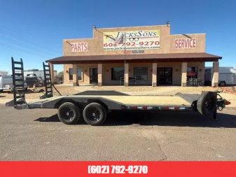 New 2025 Norstar 20x102 Ironbull Tandem Axle, Drive Over Fenders, Stand Up Ramps, 14K GVWR Equipment Trailer