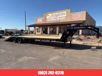 New 2025 Norstar 36x102 Gooseneck, Hydraulic Dovetail & Jacks, Tandem w/ Duals, 25,900K GVWR Equipment Trailer