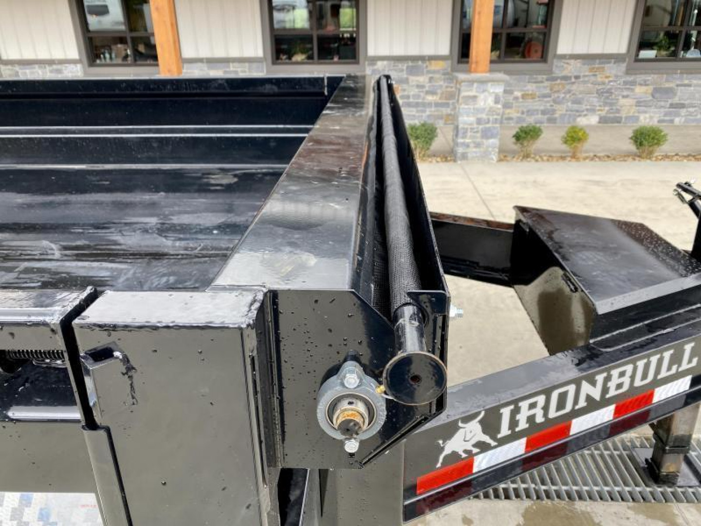 New 2025 Ironbull 8x16' Deckover Dump Trailer 16000# GVW * 8000# AXLES * 17.5" 16-PLY TIRES * HYDRAULIC JACK * TARP KIT * 10" I-BEAM FRAME * BED RUNNERS * FOLD DOWN SIDES * 5x20 SCISSOR HOIST * INTGRATED KEYWAY/10GA WALLS * IRONCLAD WARRANTY