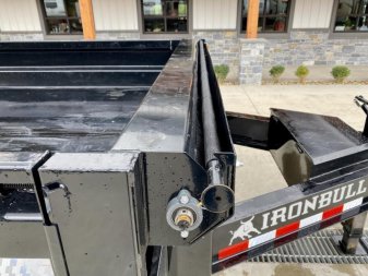 New 2025 Ironbull 8x16' Deckover Dump Trailer 16000# GVW * 8000# AXLES * 17.5" 16-PLY TIRES * HYDRAULIC JACK * TARP KIT * 10" I-BEAM FRAME * BED RUNNERS * FOLD DOWN SIDES * 5x20 SCISSOR HOIST * INTGRATED KEYWAY/10GA WALLS * IRONCLAD WARRANTY