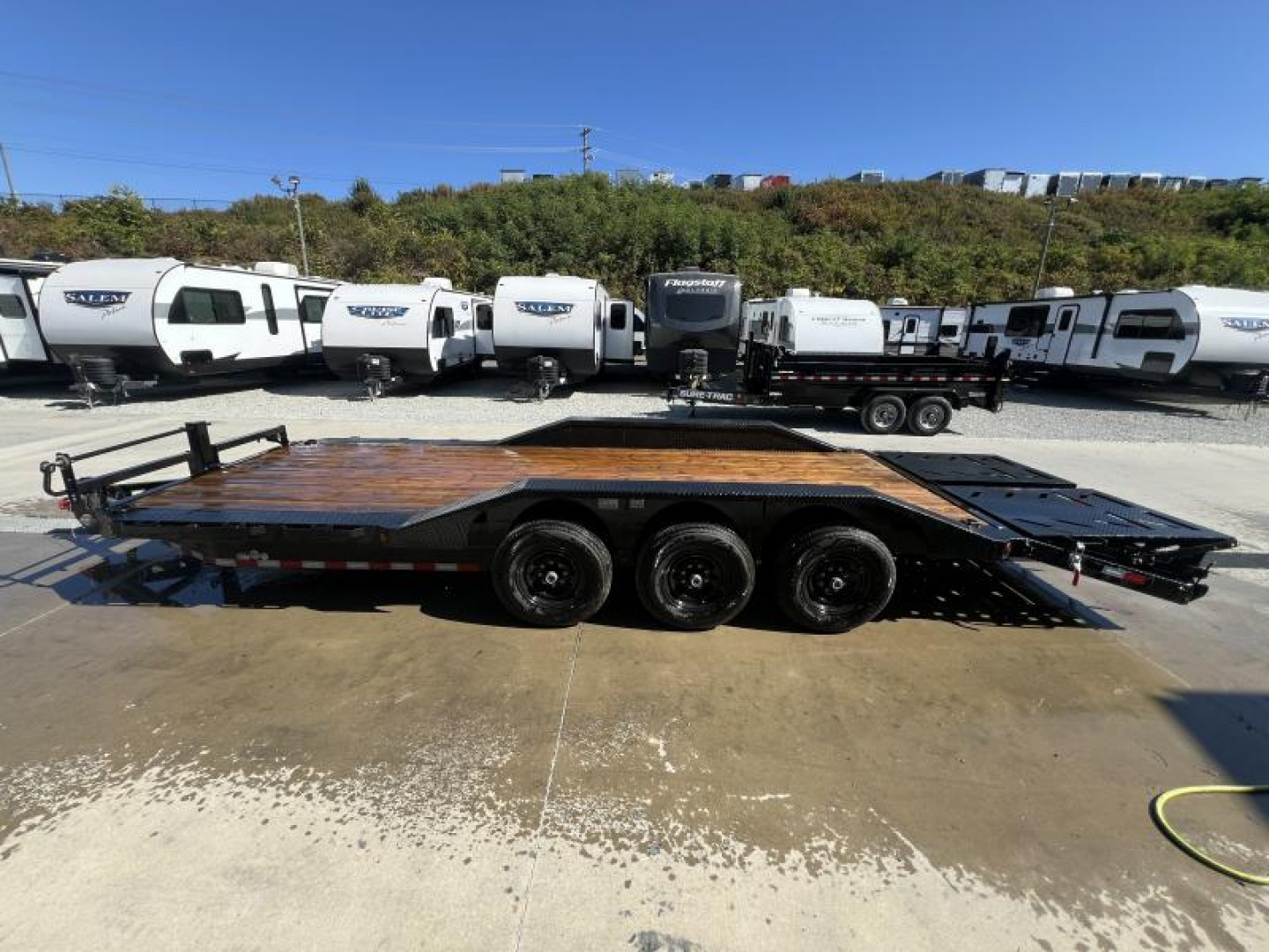 New 2025 Ironbull 102x24' Equipment Trailer 21000# GVW * TRIPLE AXLE * FULL WIDTH RAMPS * 102" DECK * DRIVE OVER FENDERS * 8" FRAME UPGRADE