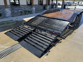 New 2025 Ironbull 102x24' Equipment Trailer 21000# GVW * TRIPLE AXLE * FULL WIDTH RAMPS * 102" DECK * DRIVE OVER FENDERS * 8" FRAME UPGRADE