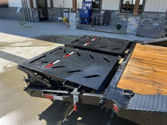 New 2025 Ironbull 102x24' Equipment Trailer 21000# GVW * TRIPLE AXLE * FULL WIDTH RAMPS * 102" DECK * DRIVE OVER FENDERS * 8" FRAME UPGRADE