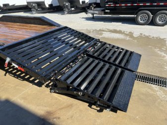 New 2025 Ironbull 102x24' Equipment Trailer 21000# GVW * TRIPLE AXLE * FULL WIDTH RAMPS * 102" DECK * DRIVE OVER FENDERS * 8" FRAME UPGRADE