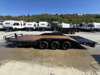 New 2025 Ironbull 102x24' Equipment Trailer 21000# GVW * TRIPLE AXLE * FULL WIDTH RAMPS * 102" DECK * DRIVE OVER FENDERS * 8" FRAME UPGRADE