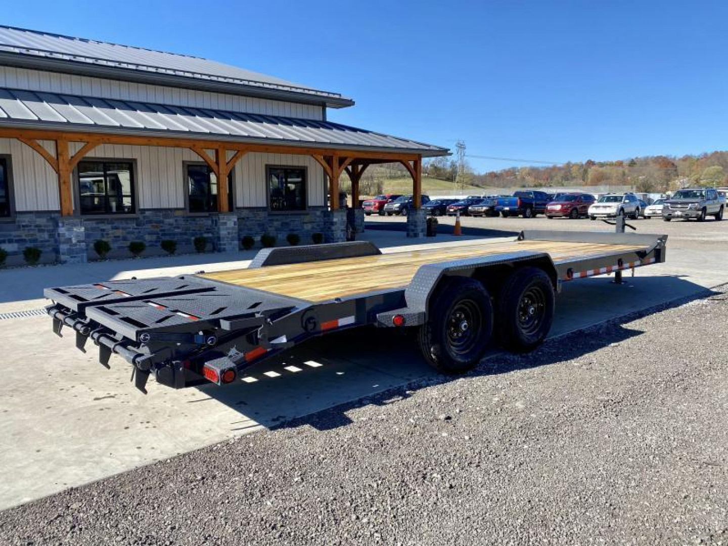 New 2025 Iron Bull 7x22' Equipment Trailer 14000# GVW * FULL WIDTH RAMPS * 8" I-BEAM FRAME * OVERSIZE TOOLBOX * DEXTER AXLES * HD COUPLER
