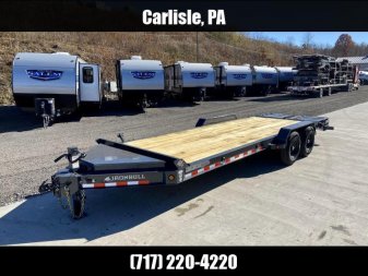 New 2025 Iron Bull 7x22' Equipment Trailer 14000# GVW * FULL WIDTH RAMPS * 8" I-BEAM FRAME * OVERSIZE TOOLBOX * DEXTER AXLES * HD COUPLER