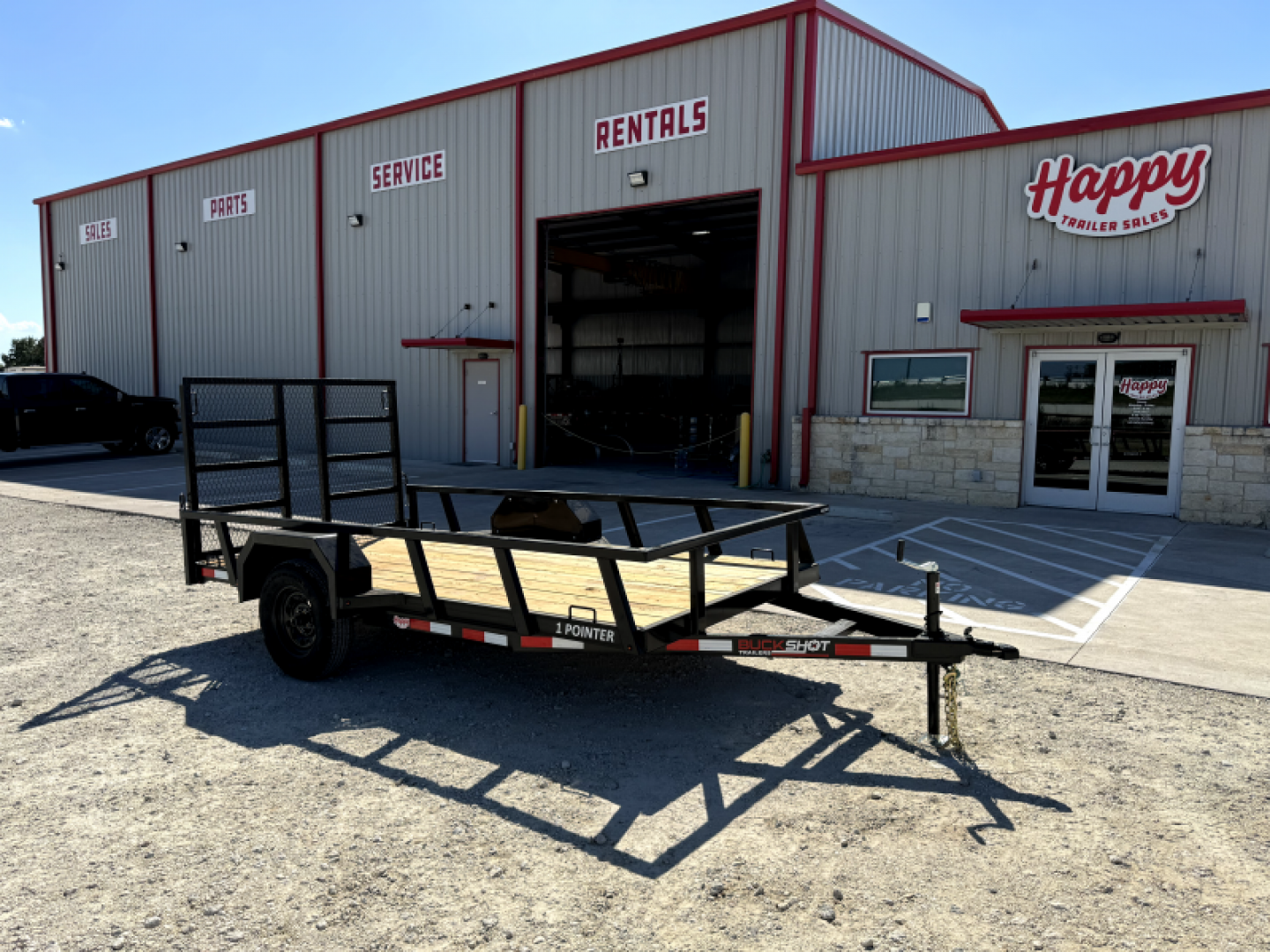 New 2025 Buckshot 6x12' Single Axle Utility Trailer - 1 Pointer