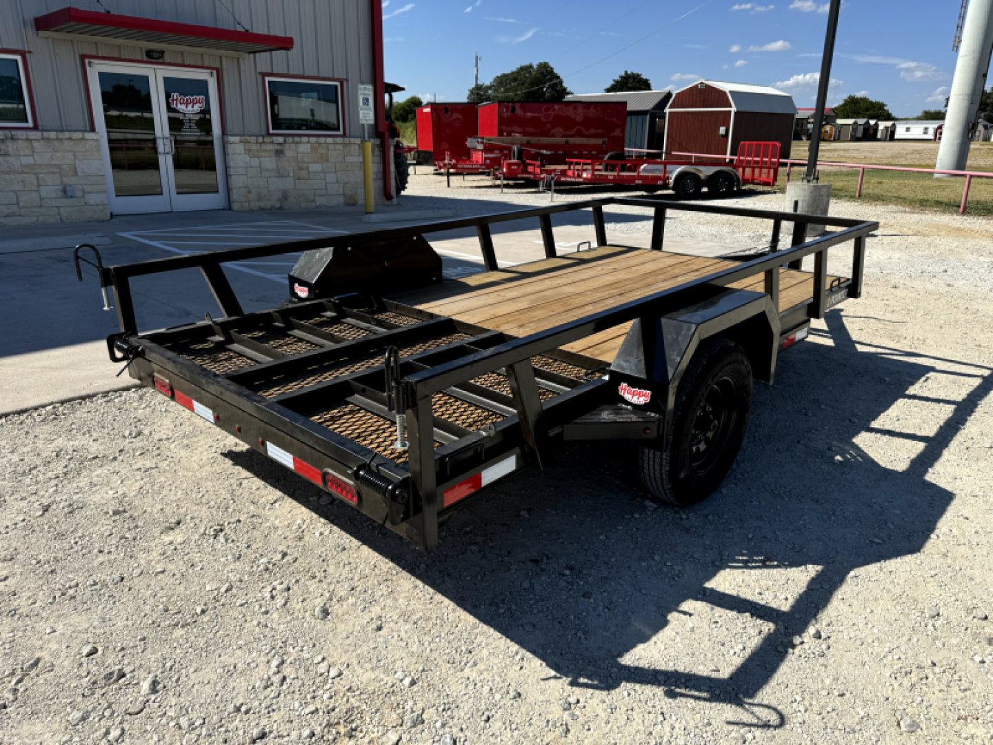 New 2025 Buckshot 6x12' Single Axle Utility Trailer - 1 Pointer