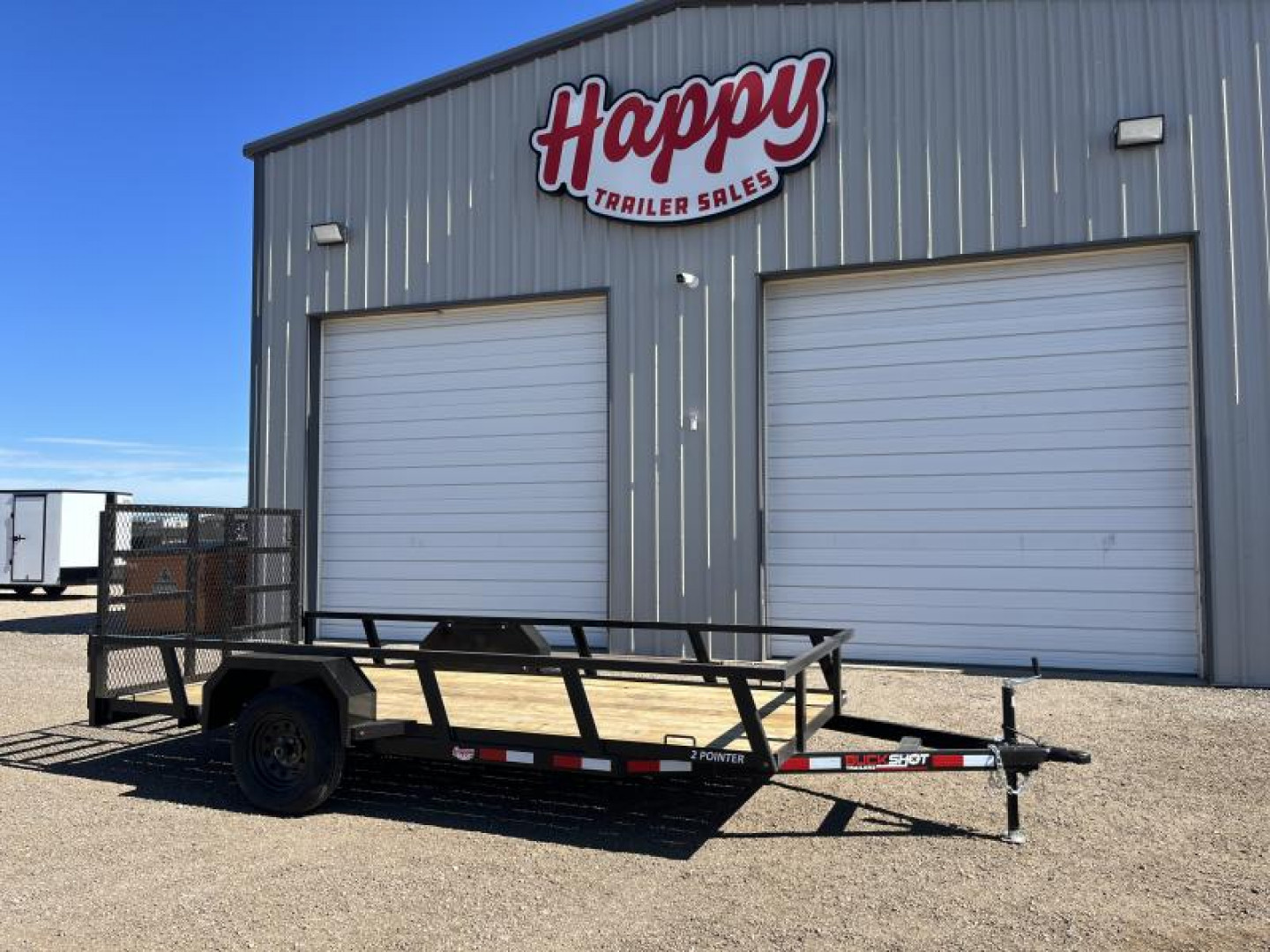 New 2024 Buckshot 6x14' Single Axle Utility Trailer - 2 Pointer