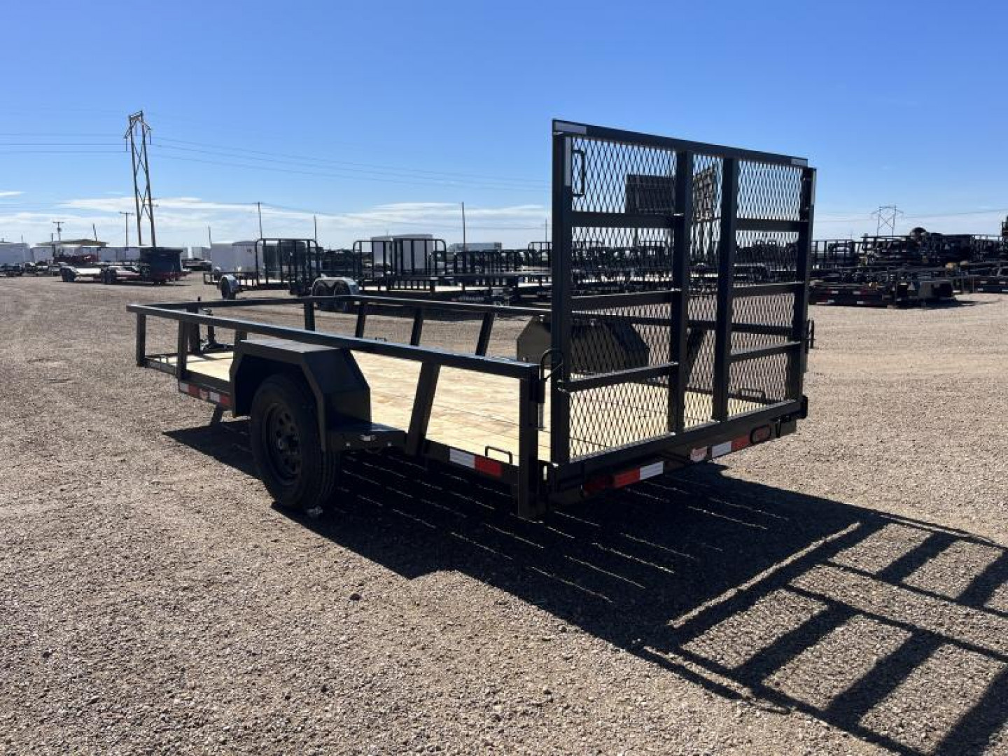 New 2024 Buckshot 6x14' Single Axle Utility Trailer - 2 Pointer