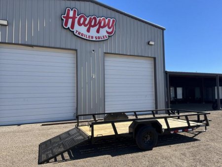 New 2024 Buckshot 6x14' Single Axle Utility Trailer - 2 Pointer