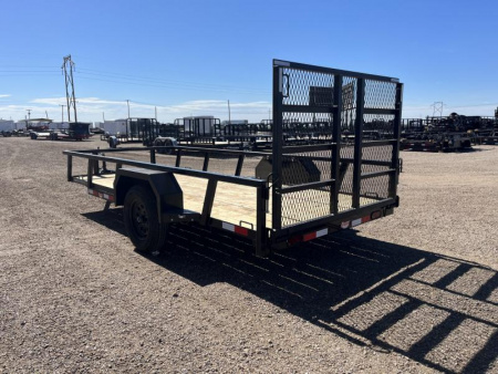 New 2024 Buckshot 6x14' Single Axle Utility Trailer - 2 Pointer