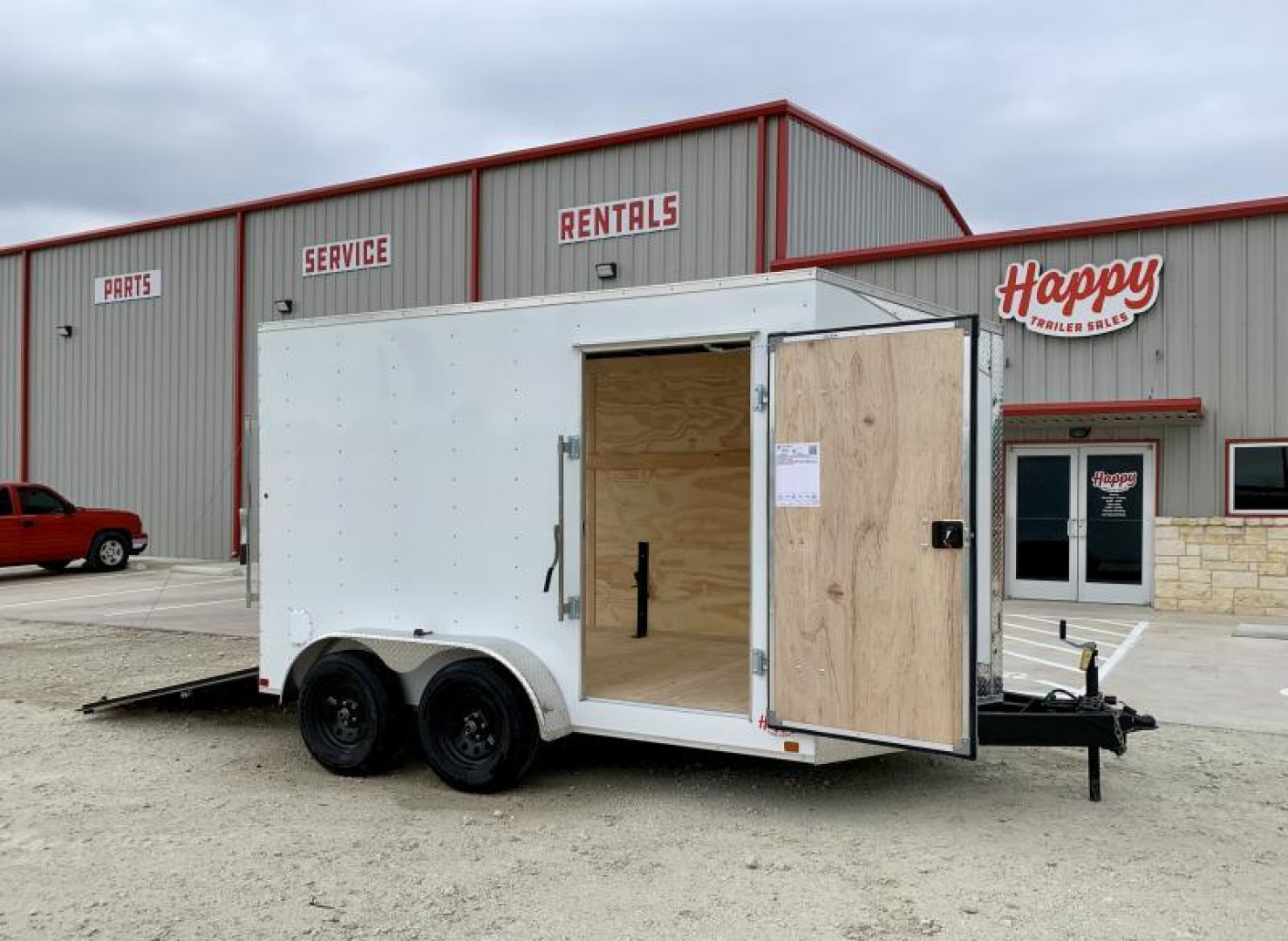 New 2024 RC Trailers 7'x12' V-Nose Enclosed Cargo Trailer - CGRCM