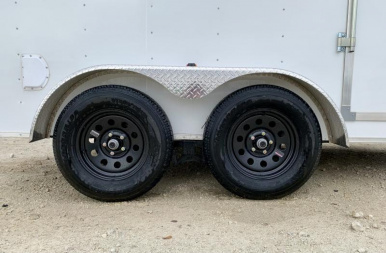 New 2024 RC Trailers 7'x12' V-Nose Enclosed Cargo Trailer - CGRCM