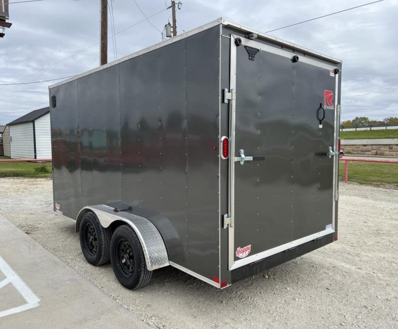 New 2024 RC Trailers 7'x14' V-Nose Enclosed Cargo Trailer - CGRCM