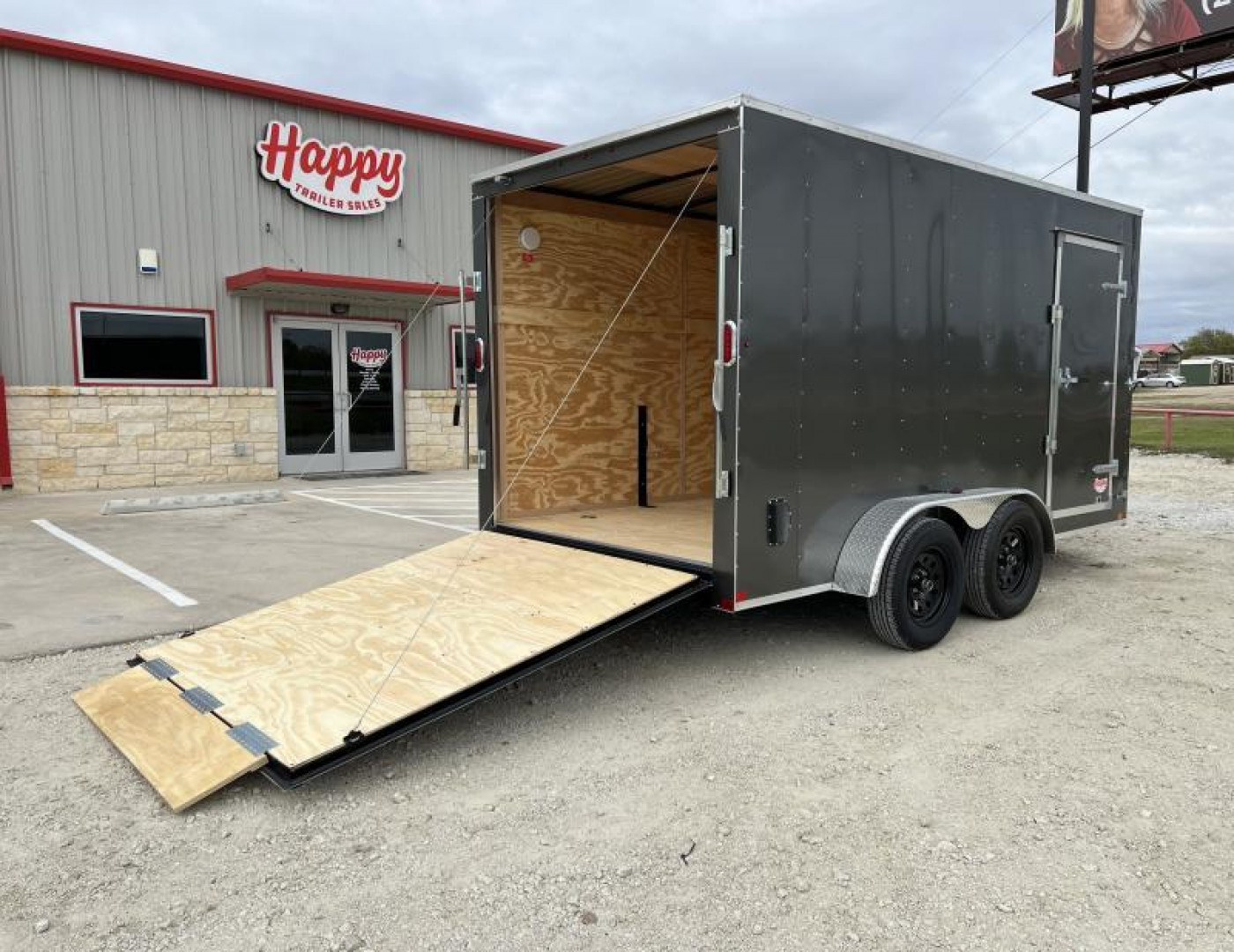 New 2024 RC Trailers 7'x14' V-Nose Enclosed Cargo Trailer - CGRCM