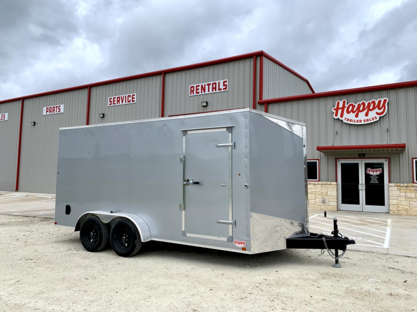 New 2024 RC Trailers 7'x16' V-Nose Enclosed Cargo Trailer - CGRCM