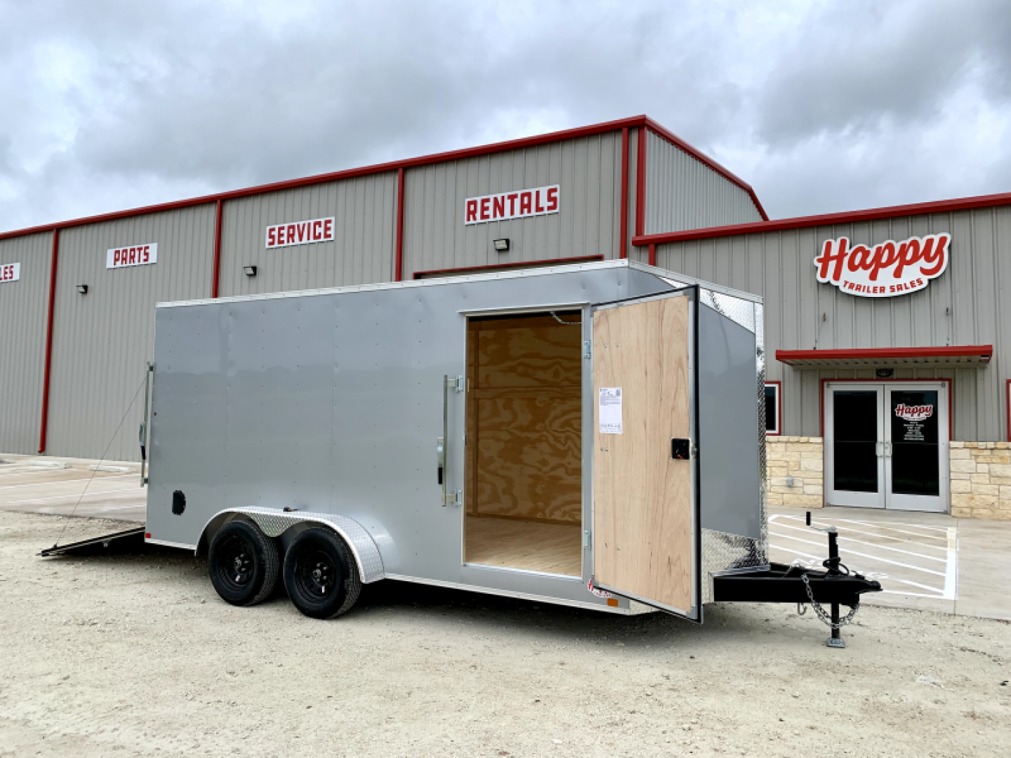 New 2024 RC Trailers 7'x16' V-Nose Enclosed Cargo Trailer - CGRCM