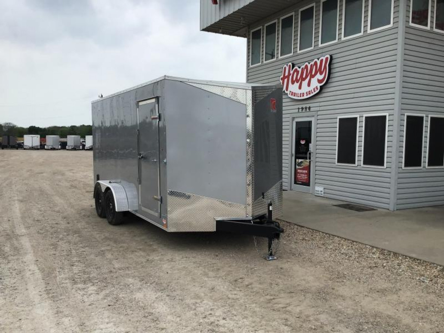 New 2024 RC Trailers 7'x16' V-Nose Enclosed Cargo Trailer - CGRCM