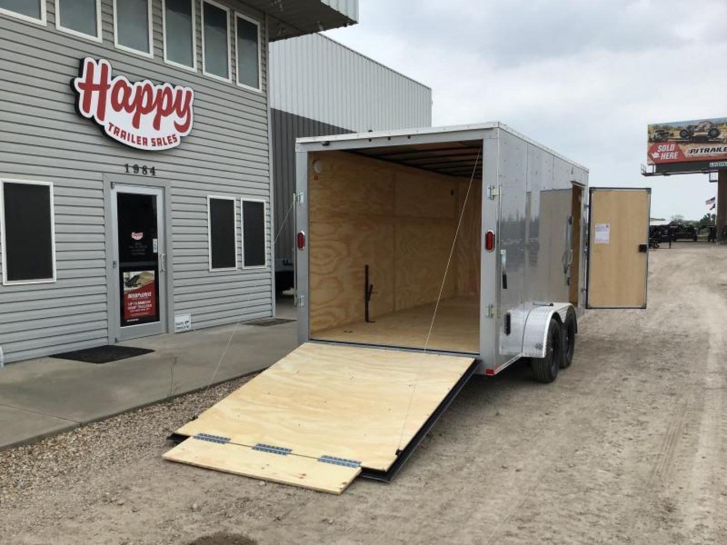 New 2024 RC Trailers 7'x16' V-Nose Enclosed Cargo Trailer - CGRCM