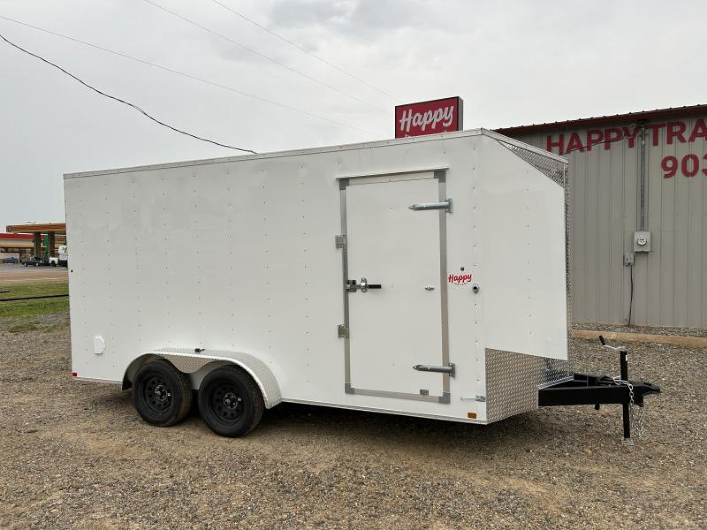 New 2024 RC Trailers 7'x16' V-Nose Enclosed Cargo Trailer - CGRCM