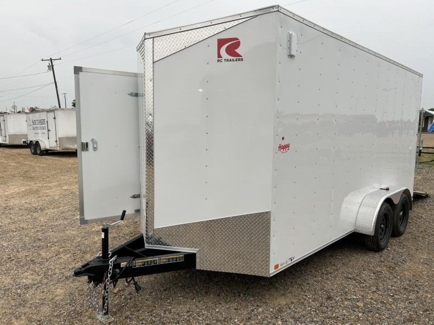 New 2024 RC Trailers 7'x16' V-Nose Enclosed Cargo Trailer - CGRCM
